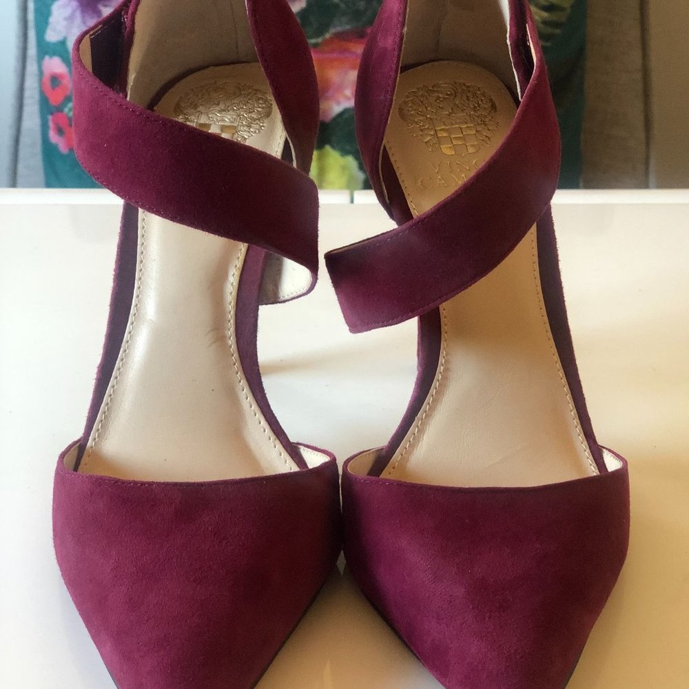Vince Camuto Burgandy Carlotte Heels